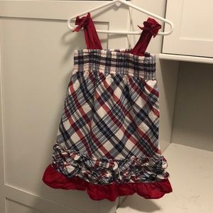 Girls Red White and Blue Dress Size 2t
